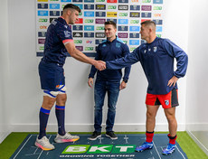 Grant Gilchrist, Morne Ferreira and Callum Sheedy at the coin toss 19/10/2024