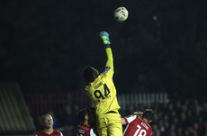 Joseph Anang makes a save 25/10/2024