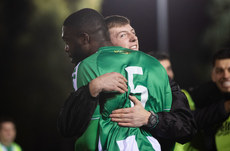 Cole Omorehiomwan and Zach Nolan celebrate winning 28/10/2024