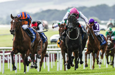 Ryan Moore (orange and blue silks) onboard Lake Victoria comes home to win  28/6/2024